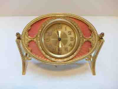 ANTIQUE 8 DAY ENAMEL CLOCK (Watch video)
