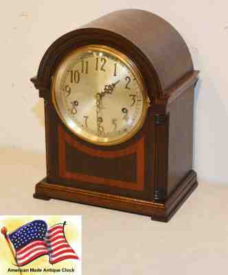 RESTORED SETH THOMAS CHIME 96-1928 ANTIQUE MID-SIZE WESTMINSTER CHIMES CLOCK   