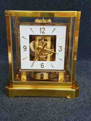 Lecoultre Atmos Heritage Square Clock - With Original Box & Instructions - 1958