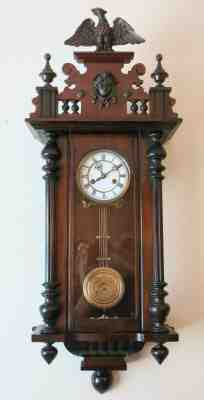 Antique Gustav Becker German wall clock Vienna Regulator 1890