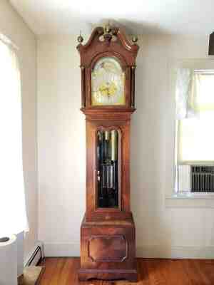 Rare Antique Waltham 5 Tube 8 Day "Waltham Watch Co" Grandfather Tall Clock   