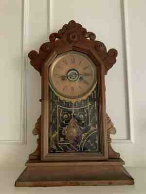 Antique E. Ingraham - Ornate MANTLE CLOCK circa 1870 Bristol, Connecticut
