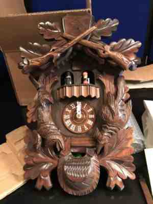 West Germany Musical Cuckoo Clock Albert Schwab Karlsruhe Edelweiss Never Used