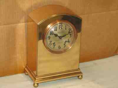 CHELSEA ANTIQUE SHIPS BELL CLOCK~SHERATON MODEL~ 4 IN DIAL 1917 RESTORED