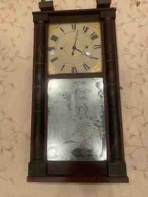 JEROME “ Thin “ Movement Wood Works Clock 1828