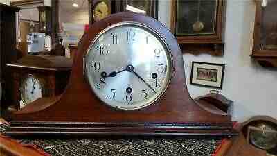 German Haller AG Westminster Chime Tambour Clock