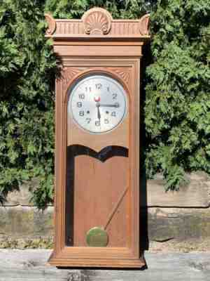 Antique Large SELF WINDING Clock Co No 16 1887 Wall Regulator Repair Project