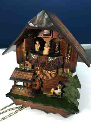 Romance Der Frohliche Wanderer Edelweiss Swiss Musical Cuckoo Clock SOLD AS IS