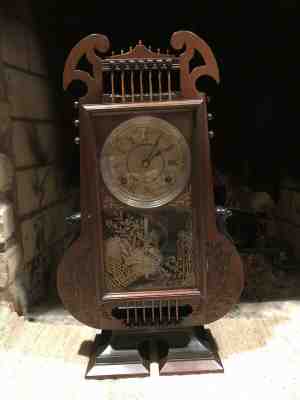 RARE ANTIQUE SETH THOMAS "HARP" CLOCK