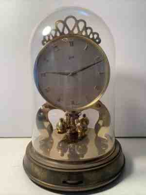 VTG !!! Shatz 1000 Day Clock Plastic Dome  Made in Germany