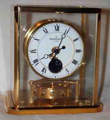 VERY RARE Jager-LeCoultre Atmos Clock MOON PHASE Works Well! 540
