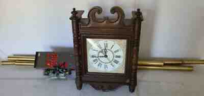 Vintage NuTone Wall Hanging Doorbell Chime Clock. A-64203