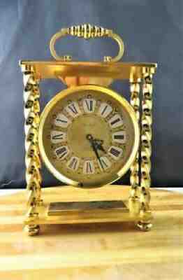 BUCHERER SWISS TABLE CLOCK WITH 8 DAYS MOVEMENT AND STRIKING FUNCTION, 1960â??S