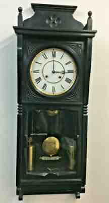 Rare Antique 1883 Seth Thomas 2 Weight Flora Wall Regulator