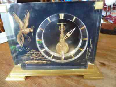 Very Rare JEAGER LECOULTRE 8 days Japan Scenerie Table clock!!!