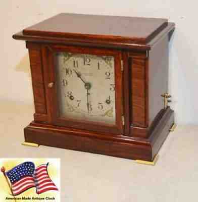 RESTORED 4 BELL SETH THOMAS FIRST ISSUE SONORA CHIME NO. 00 - 1912 ANTIQUE CLOCK