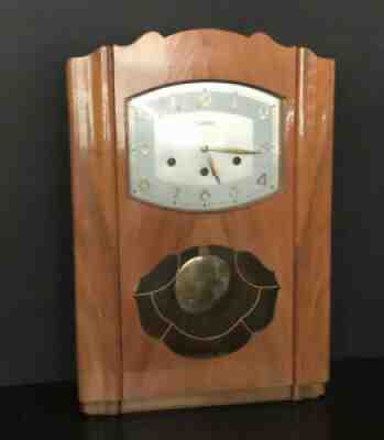 Vintage Reguladora Walnut Working Wall Clock - Portugal With Provenance
