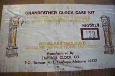 Emperor Walnut Grandfather Clock Case Kit Model #120 ready to assemble NEW