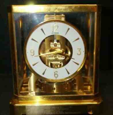 Vintage 1957 Swiss LeCoultre Atmos model 519 Brass Mantle Clock - SN 105972