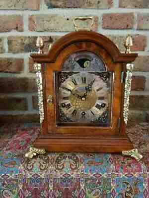 Triple Chime Warmink Table clock with Moon Phase, Three melodies Table clock