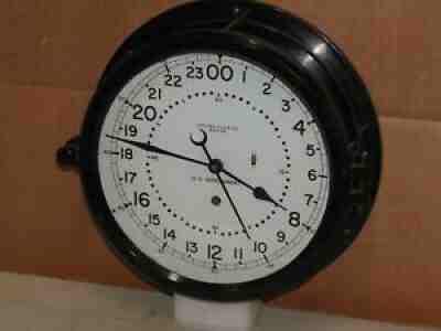CHELSEA SHIPS/MILITARY CLOCK~AIR FORCE~8 1/2" DIAL~MISSILE SILO?~1979~24 HR DIAL