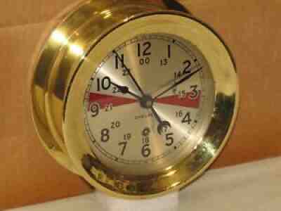 CHELSEA VINTAGE SHIPS RADIO ROOM CLOCK~6" DIAL 1949 RESTORED