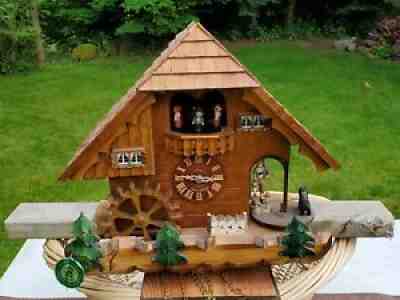Black Forest Cukoo Clock Chalet Style Hekas 8 Day Movement Romance