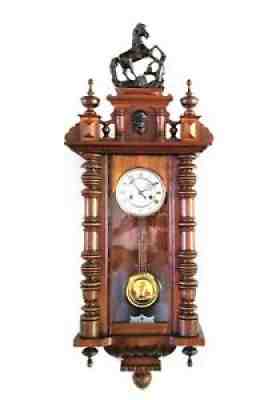 GUSTAV BECKER Silesia German ANTIQUE c1910 Vienna Regulator Wall Clock