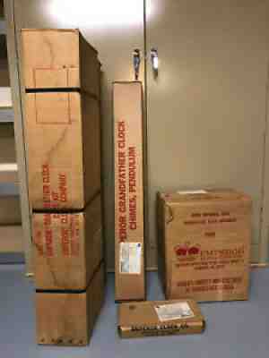 Vintage Emperor Oak Grandfather Clock Kit Model 120-K Includes 101-M Movement