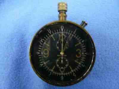 Vintage LEONIDAS Aircraft Cockpit Clock Chronograph Late1930s'