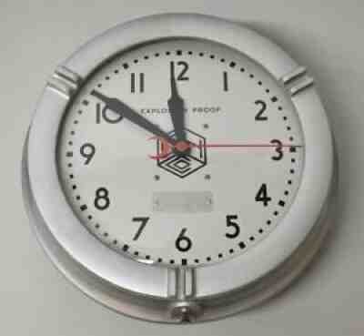 Crouse-Hinds Co. Explosion Proof Wall Clock U S A New York Circa 1940's