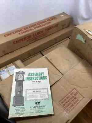 Emperor Cherry Grandfather Clock Case Kit Model #300 82 x19 5  New Old Stock