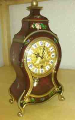 SEXY Schmid mantel Clock Vintage German 8 Day mechanical Wind Up