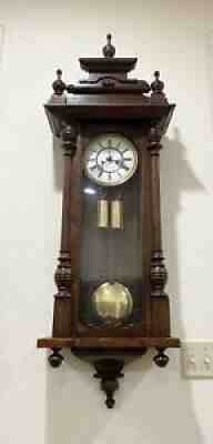 Antique Thomas Haller Clock - Vienna Regulator Clock 2 Weights