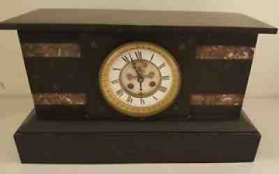 Antique Working 1867 Japy Freres French Victorian Open Escapement Mantel Clock