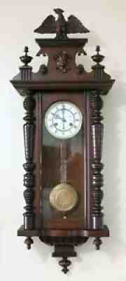 Antique Large Schlenker & Kienzle German wall clock Vienna Regulator 1880