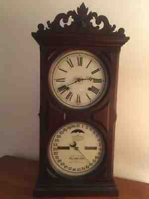 Antique Ithaca Calendar Clock 1882 Just Serviced
