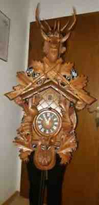 xl original cuckoo clock black forest 8 day mechanical original hand carved