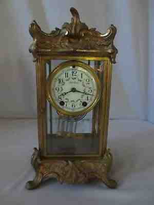RARE FRENCH STYLE SETH THOMAS ANTIQUE MANTLE CLOCK EMPIRE NO. #48N
