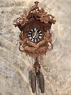 Vintage 7 Day Germany Black Forest Strike Cuckoo Clock,2 Weights Driven