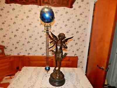 Large Ansonia Style Swinging Arm Clock