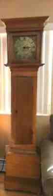 ANTIQUE CIRCA 1765 WORKING SINGLE HANDED GEORGIAN GRANDFATHER LONG CASE CLOCK