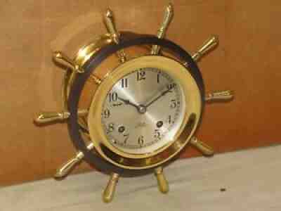 CHELSEA VINTAGE SHIPS BELL CLOCK~3 3/4" PILOT MODEL 1974 RESTORED
