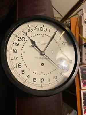 CHELSEA SHIPS/MILITARY CLOCK~AIR FORCE~8 1/2" DIAL SER 848911 24 HR DIAL