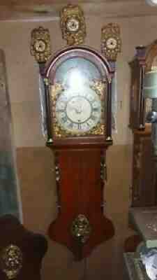antique dutch long tale clock 18 hundreds great condition with moon and dateRARE
