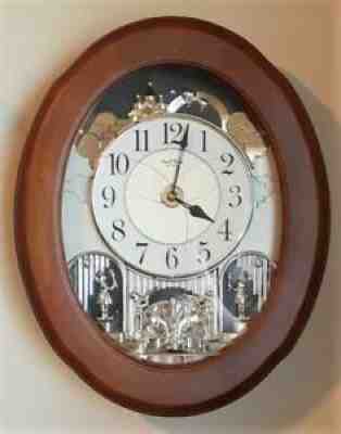 MINT Small World 21" Rhythm In Motion Musical Wall Clock 9 Songs (3 Christmas)