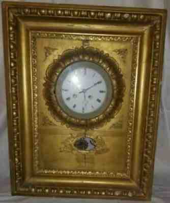Antique Picture Frame Clock 1800's "FREE S&h!!