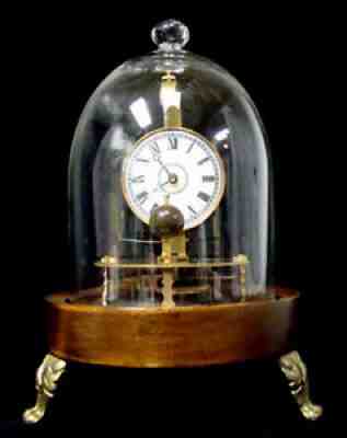 Mystery Briggs Rotary Glass Dome Flying Ball Clock