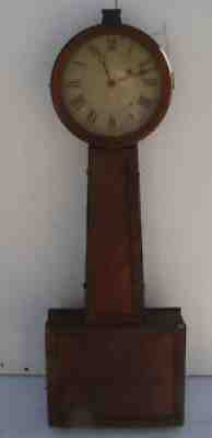 EARLY ANTIQUE WILLARD TYPE WEIGHT DRIVEN BANJO CLOCK PROJECT