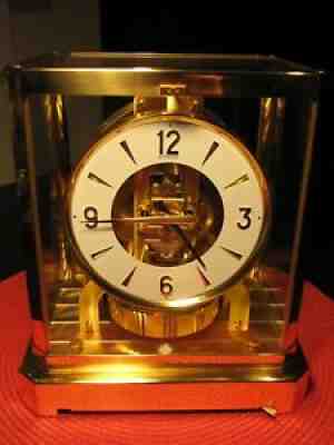 STUNNING SWISS JAEGER LECOULTRE ATMOS MANTEL CLOCK 528-8 SN 500086 - WORKS !!!